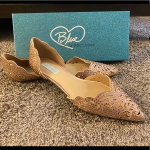 Blue by Betsey Johnson Lucy flats (size 10, blush) - new in box